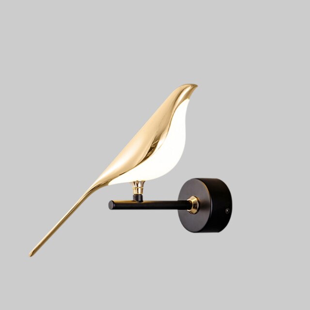 Contemporary Bird-Shaped Wall Light with Adjustable LED Design 8