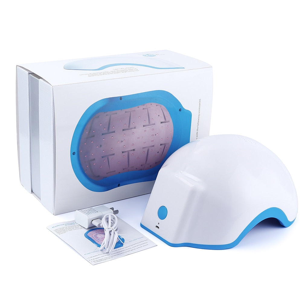 Capacete NovaGrow para Crescimento Capilar a Laser para Terapia de Queda de Cabelo e Apoio ao Rejuvenescimento Capilar em Casa