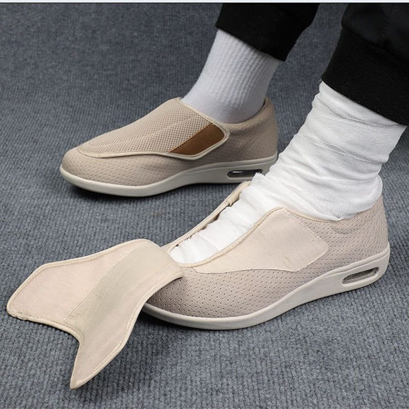 Zapatos anchos cómodos para diabéticos NovaStride para hombre, para comodidad y soporte todo el día, todos los días