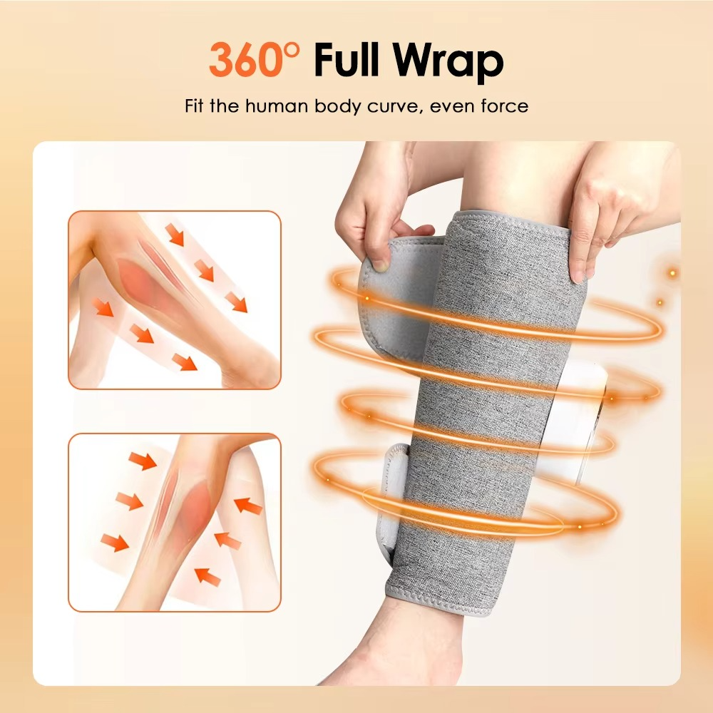 Cordless Air Compression Calf Massager with Heat | Best Leg Massager for Daily Relief and Circulation Boost 7