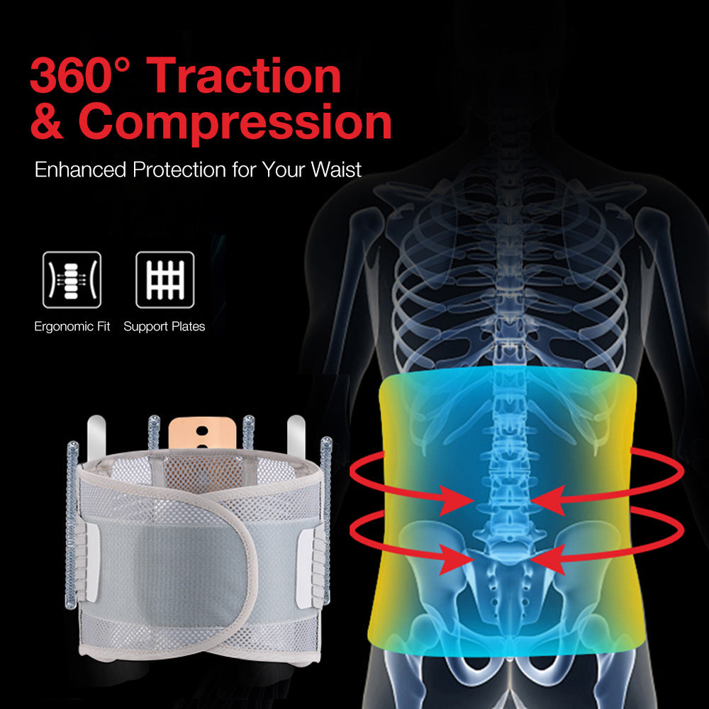 Ergonomic Back Support Belt with Breathable Mesh and Dual Stabilization for Lower Back Relief 3