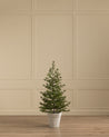 Faux Spruce Pre-Lit Potted Tree 9