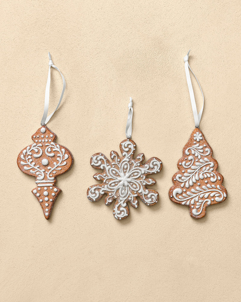 Gingerbread Cookie Ornaments (Set of 3) 1