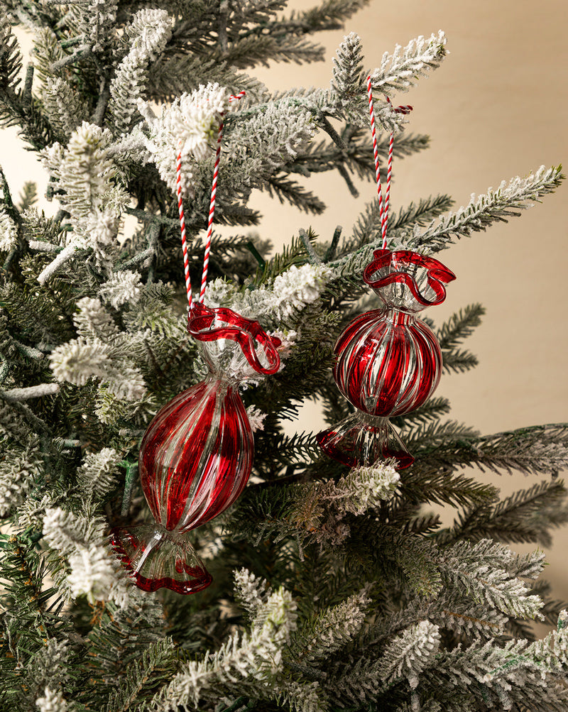 Glass Candy Ornaments (Set of 2) 0