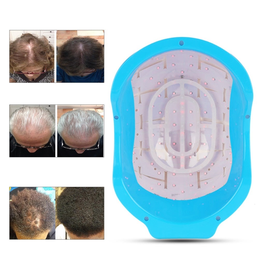 NovaGrow Laser Hair Regrowth Helmet For Hair Loss Therapy At Home Use And Regrowth Support