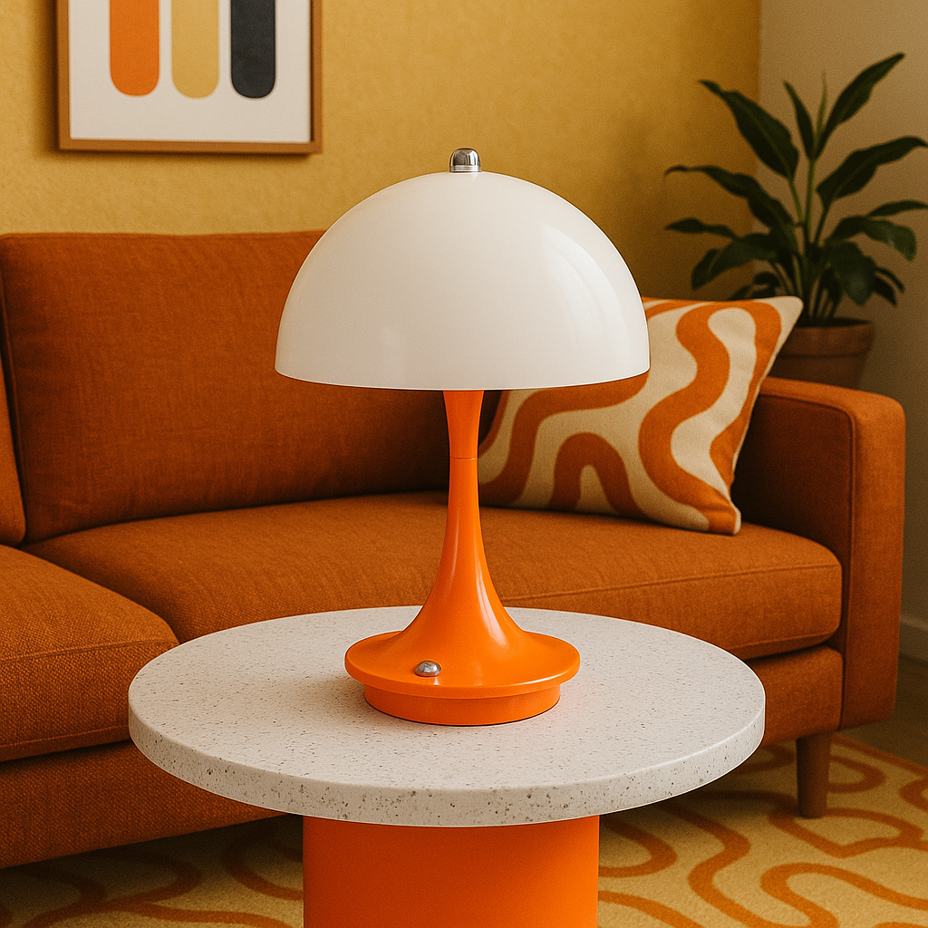 Mushroom-Inspired Cordless Table Lamp with Integrated LED and USB-C Charging 3