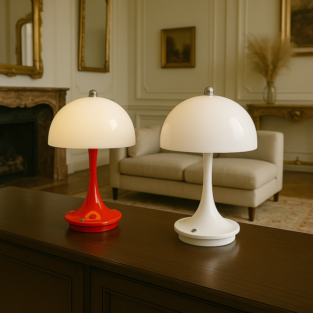 Mushroom-Inspired Cordless Table Lamp with Integrated LED and USB-C Charging 7