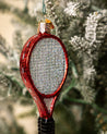 Red Tennis Racquet Ornament 1