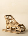 Woven Rattan Sleigh 0